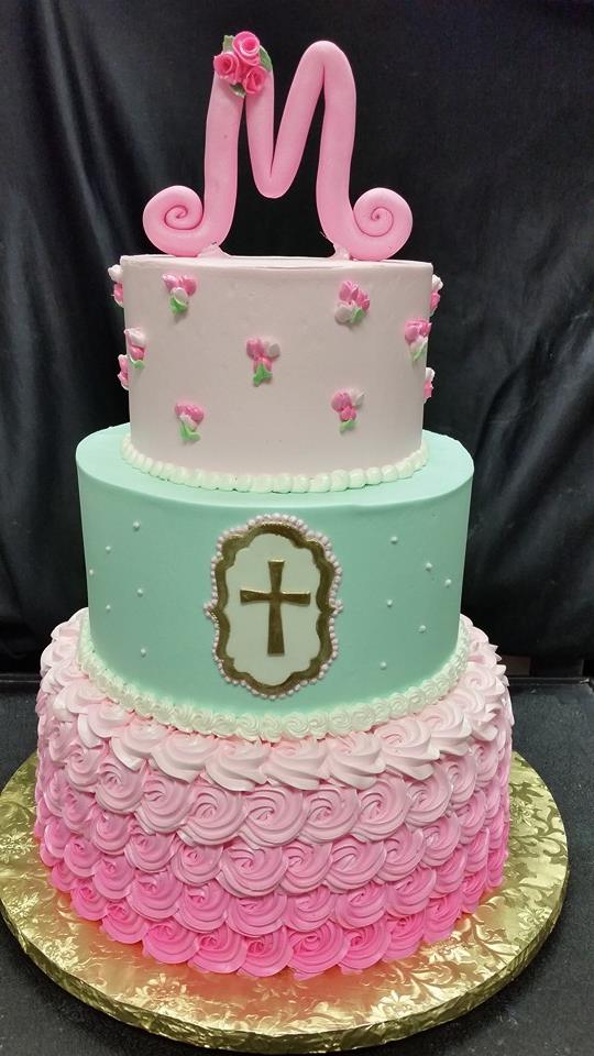 Pink and Green Holy Cake